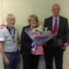 Bob Brimage presents Margaret and Andrew Bridson with the award