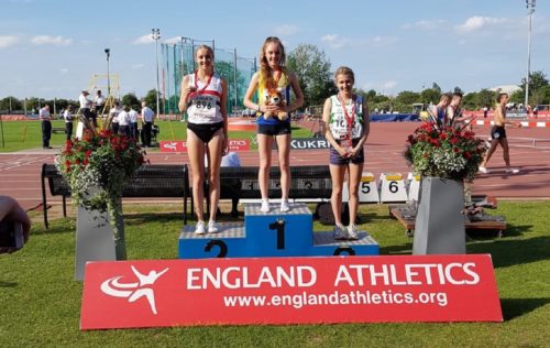 Rosie Johnson silver medal at England Champs