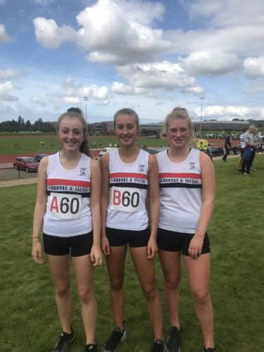 Under 17 girls who cane 5th on Merseyside and 13 overall