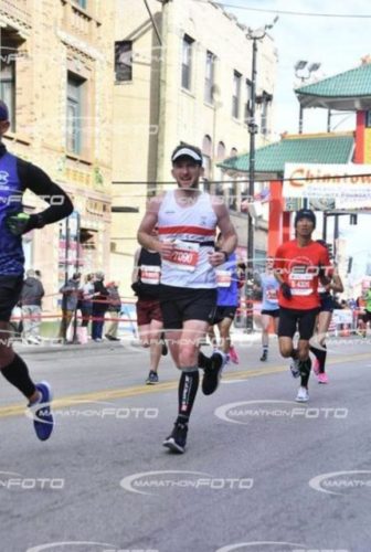 Paul Milburn at Chicago Marathon 2019